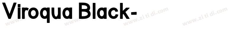 Viroqua Black字体转换